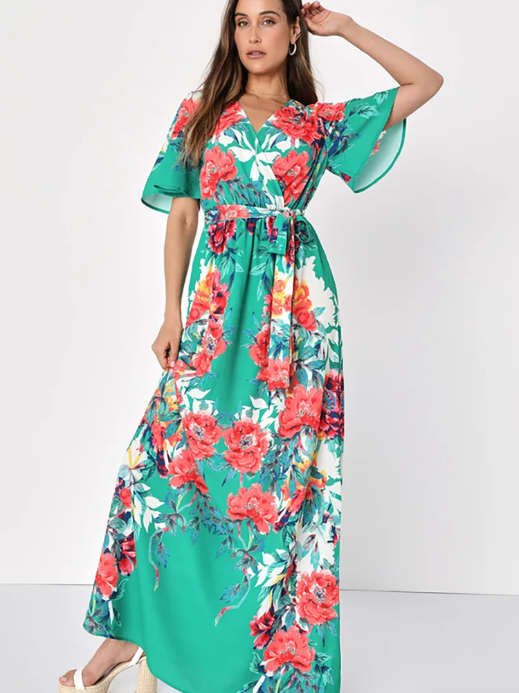 Boho Vacation Mini Casual Ladies Dress